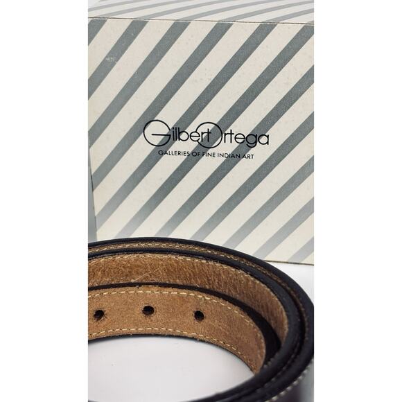 CR Navajo American Sterling Silver Ranger Belt Buckle Gilbert Ortega Galleries - Picture 11 of 13